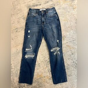 Hollister Dark Wash Mom Jeans